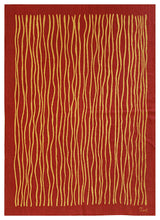 Red Contemporary Modern Modern Flat Weave Area Rug