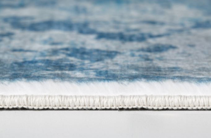 6"x9" Blue White Abstract Sky Area Rug