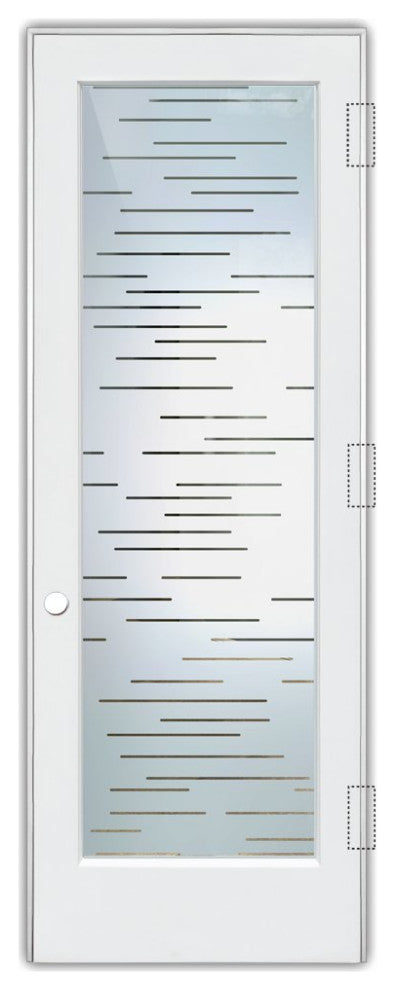 Interior Prehung Door or Interior Slab Door - Finer Lines - Primed - 28" x...