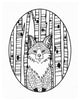 "Forest Friends I Black and White" Digital Paper Print by Elyse DeNeige, 18"x22"