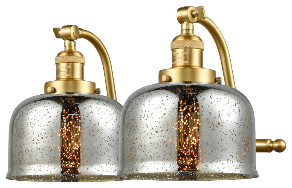 Innovations 515-2W-SG-G78 2 Light Bath Vanity Light, Satin Gold