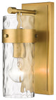 Zlite 3035-1V-RB 1-Light Vanity, Clear