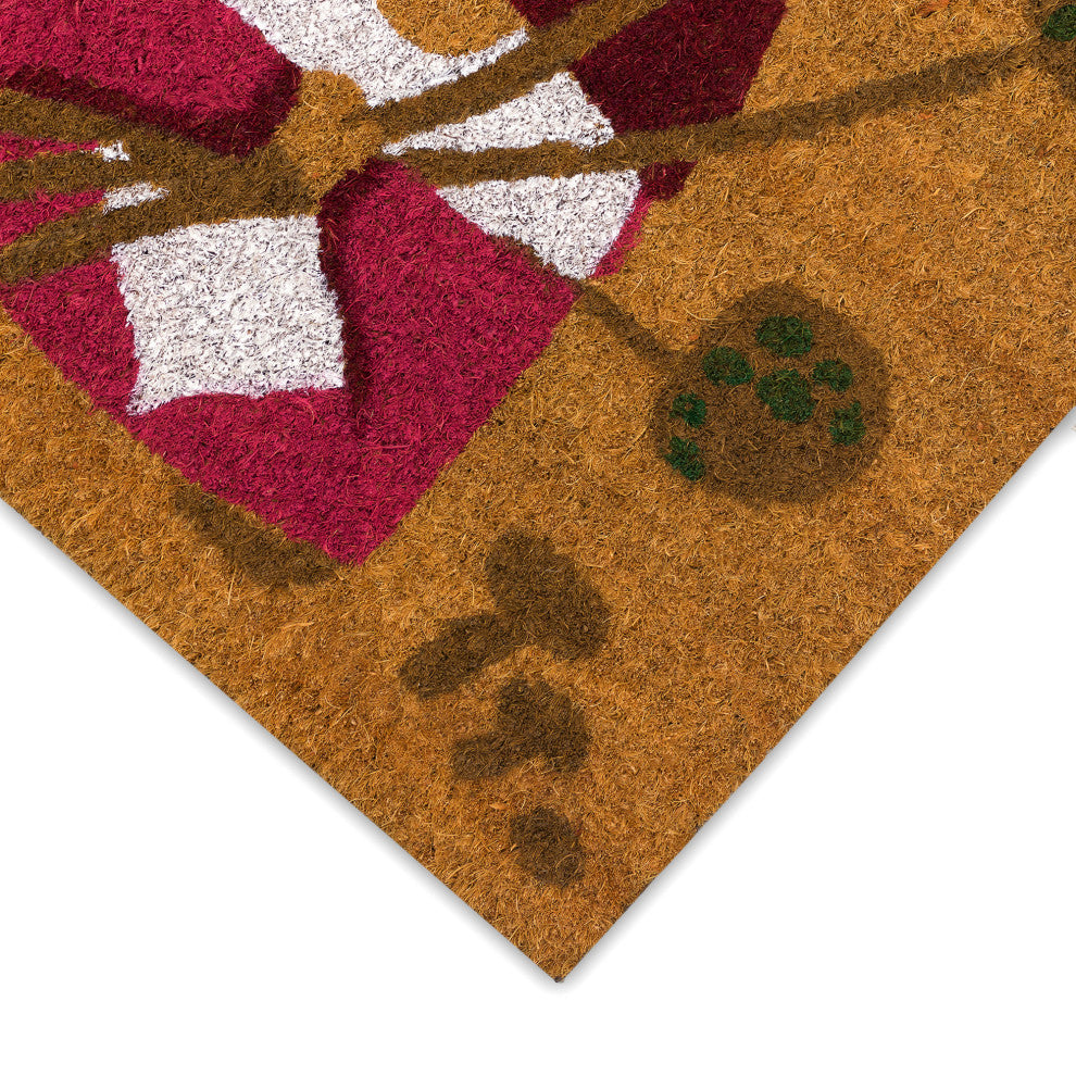 Natura Welcome Gnome Outdoor Mat Natural 1'6"x2'6"