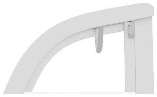 Adirondack Sling Outdoor Ottoman, Charm/Snow