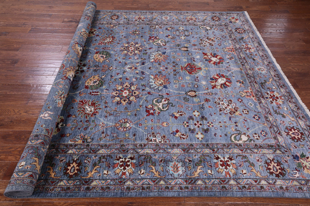 Handmade Persian Tabriz Wool Rug 8' 4" X 11' 10" - Q12772