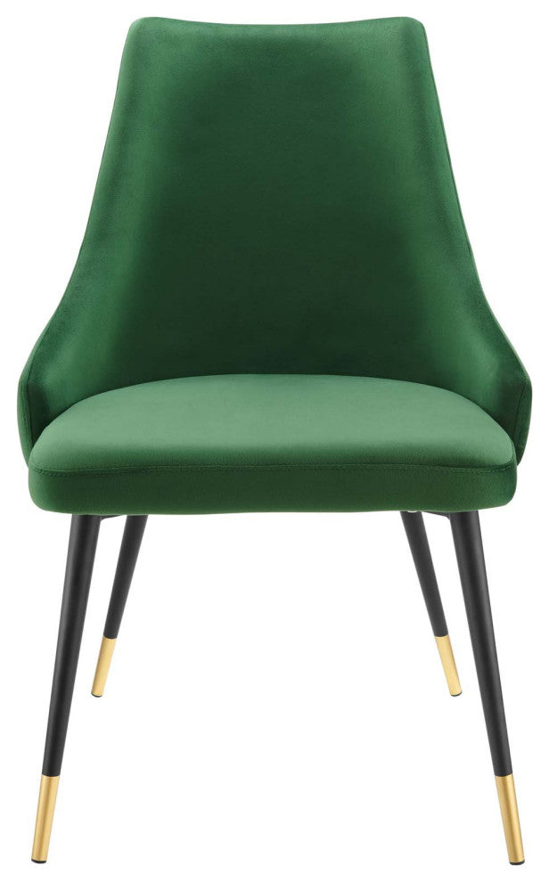 Adorn Tufted Performance Velvet Dining Side Chair - Emerald