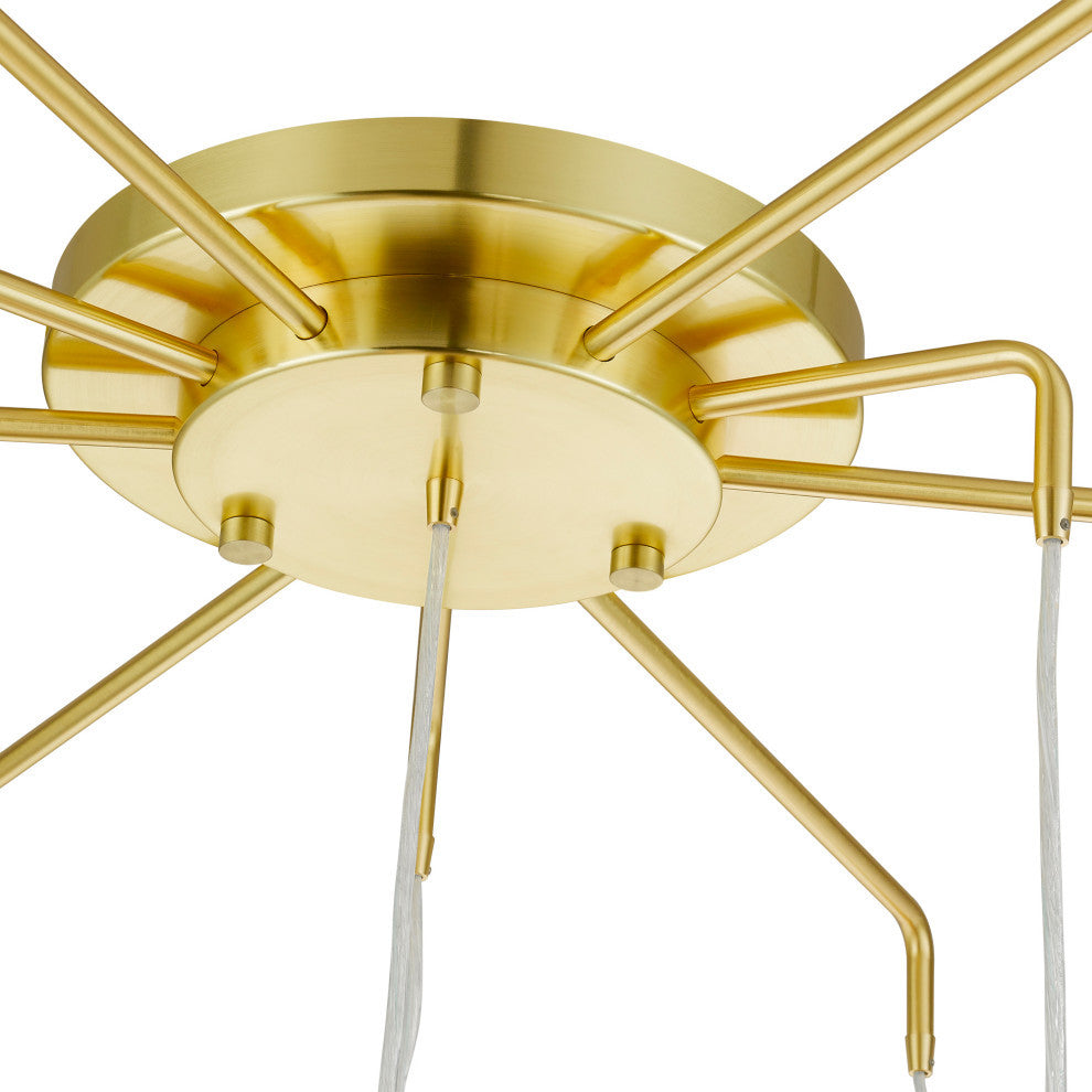 Strathmore 15 Light Satin Brass Foyer Chandelier