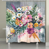 Laural Home Brilliant Bouquet Shower Curtain