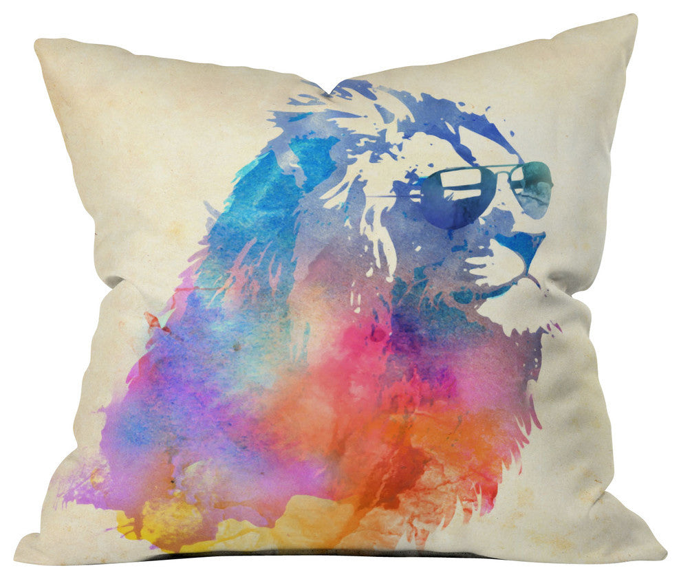 Robert Farkas Sunny Leo Outdoor Throw Pillow