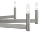 Erzo 48" 10 Light Chandelier, Satin Nickel
