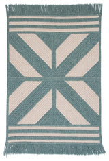 Colonial Mills Sedona ED49 Teal Modern Area Rug, 5'x8' Rectangular
