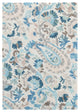 Dash & Albert Ines Blue Hand Micro Hooked Wool Rug, Blue, 2' x 3'