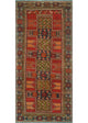 Fine Vintage Distressed Kenia Red/Charcoal Runner, 4'11x10'8