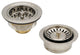 CO2155S Combo 3.5" Wing Nut Twist Style Large Kitchen Sink, Stainless Steel