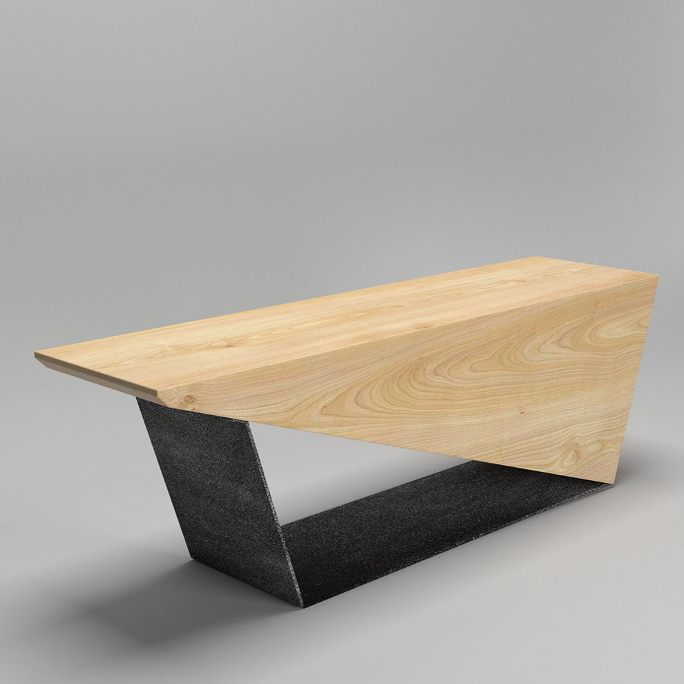 Rustic Wooden Bench 3-Person Seat Bench for Entryway with Metal