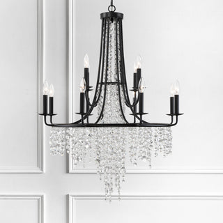 Gabrielle 12-Light Matte Black Chandelier