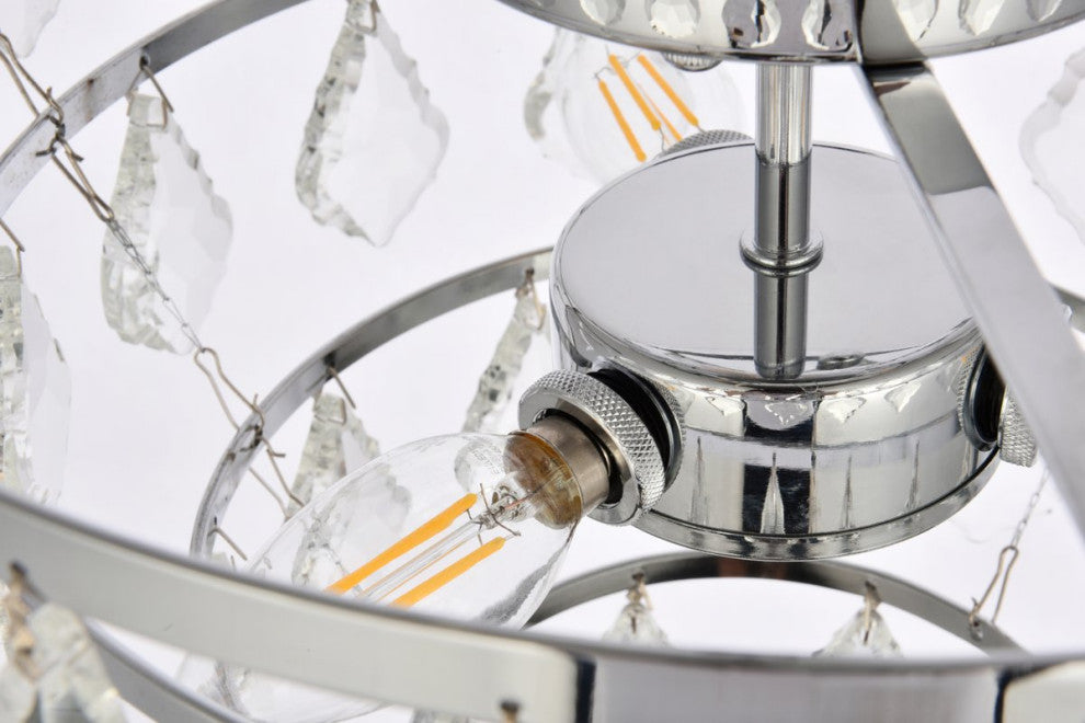 Evan 16" Flush Mount, Chrome