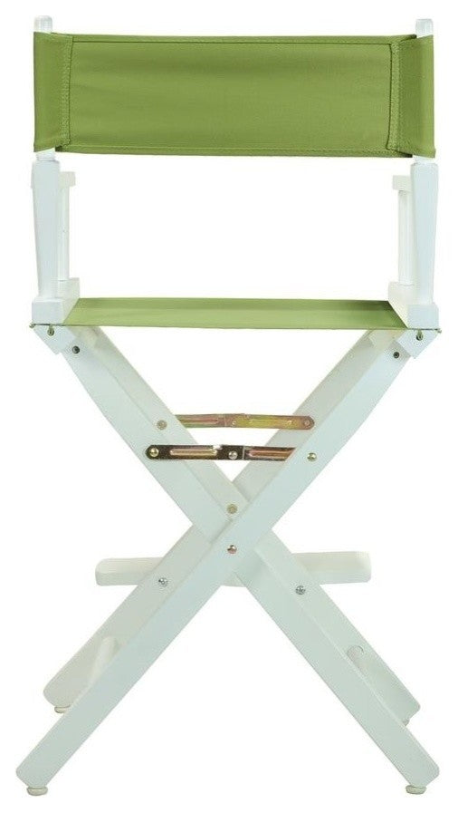 024" Director's Chair White Frame-Lime Green Canvas