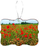 Poppy Field Design Rectangle Christmas Tree Ornament
