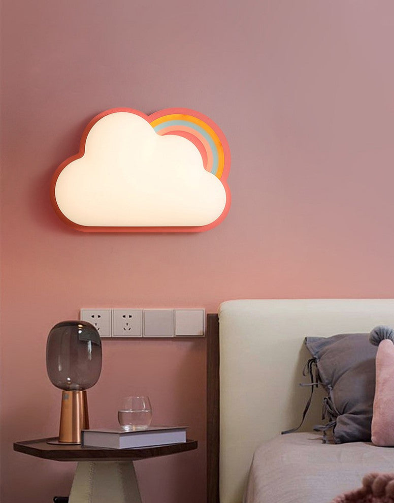Thuin | Cloud Shaped LED Ceiling Light for kids room, Pink