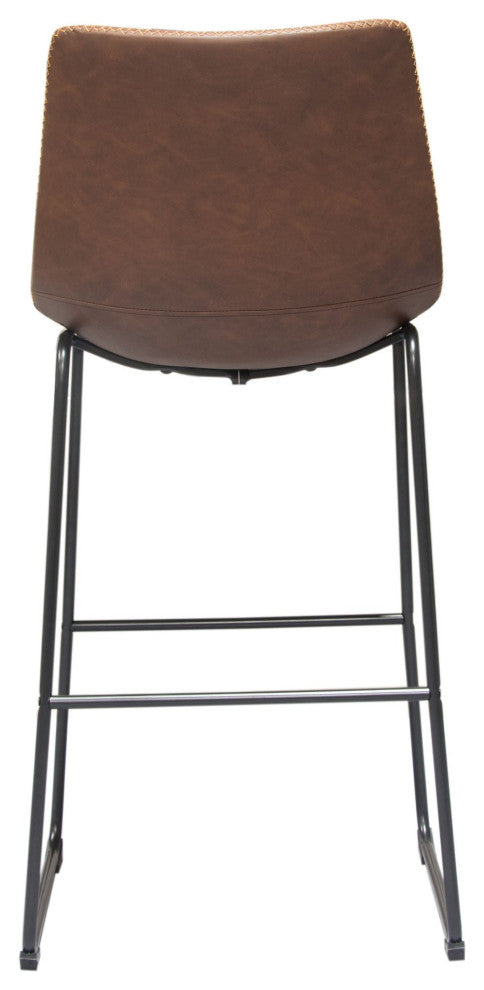 Theo 2 Bar Height Chairs, Chocolate