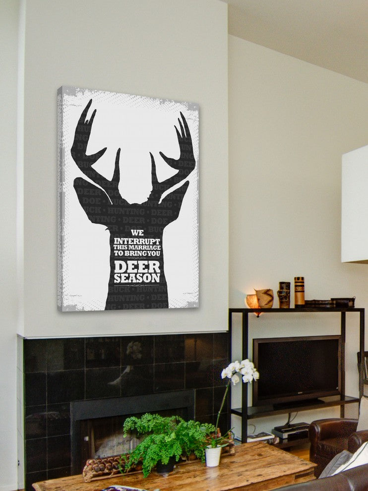 "Deer Season 2" Painting Print on Canvas by Saturday Evening Post