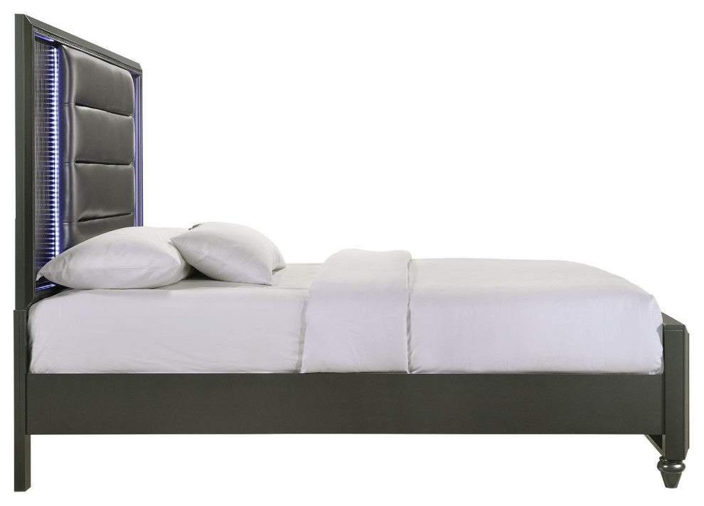 Picket House Furnishings Faris Panel Bed in Black