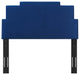 Headboard, King Size, Velvet, Blue Navy, Modern Contemporary, Bedroom Master