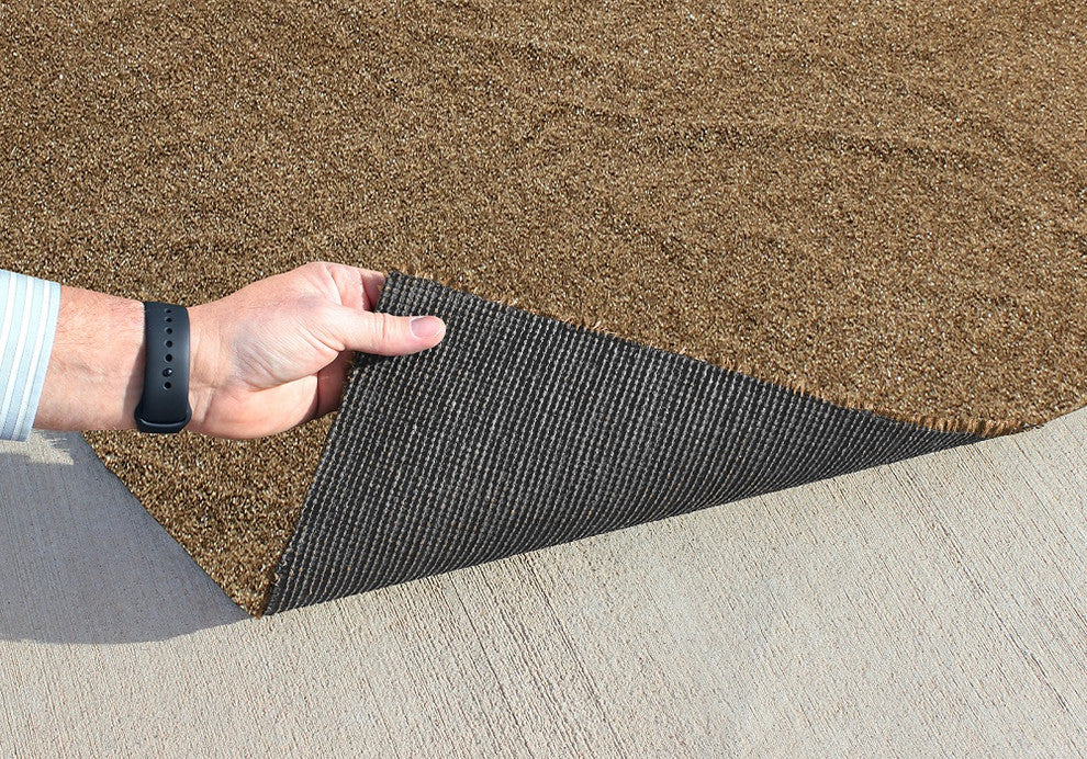 Outdoor Artificial Turf With Marine Backing, Woodland Brown, 6 Ft X 25 Ft