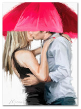 The Macneil Studio 'Kisses' Canvas Art, 32"x24"