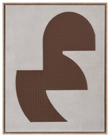 Abstract Leather II Mixed Media Die Cut Leather On Canvas Wall Art