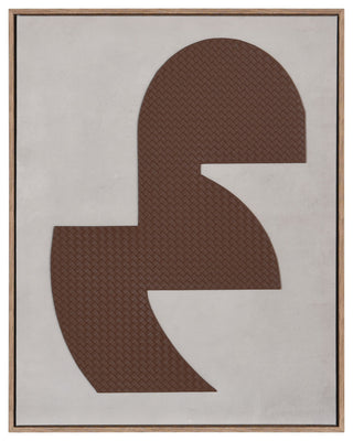 Abstract Leather II Mixed Media Die Cut Leather On Canvas Wall Art