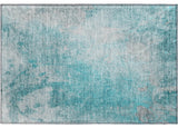 Premium Machine Washable Mayfield AMF562 Teal 1'8" x 2'6" Rug