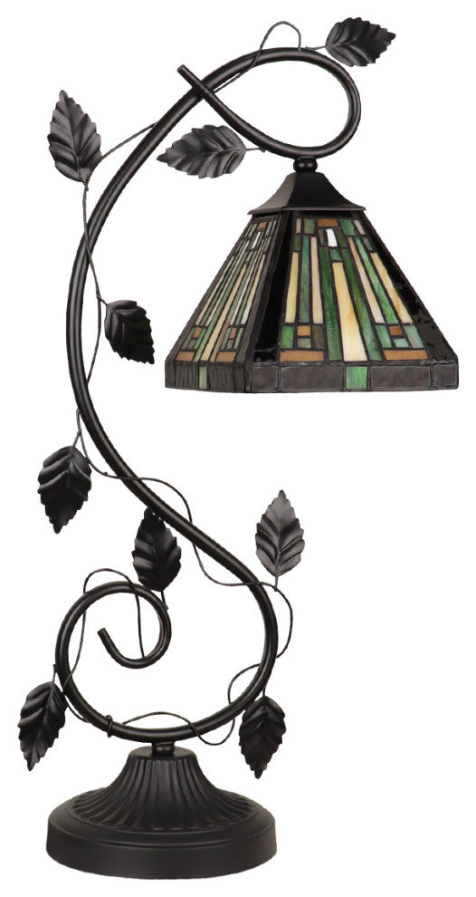 Innes Tiffany 1-Light Mission Accent Table Lamp 6" Shade