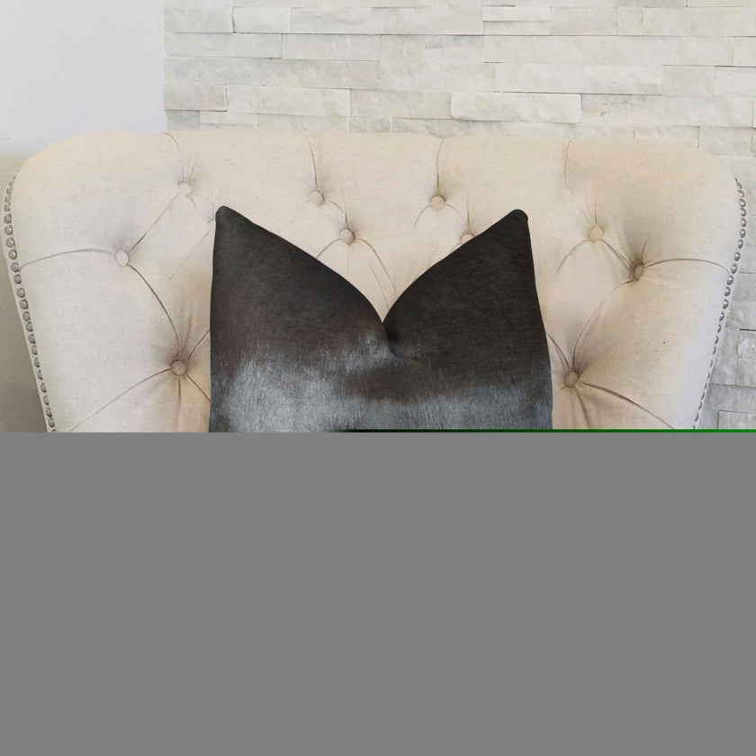 Plutus Tip Dyed Brown-Mink Handmade Throw Pillow, (26" x 26")