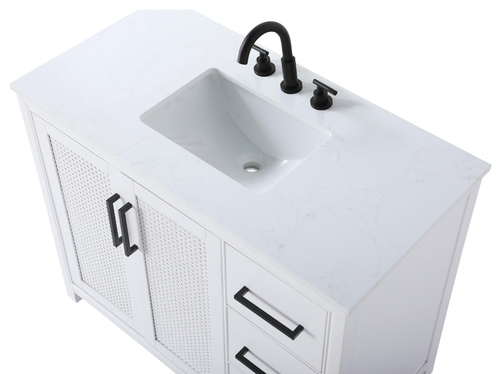 Elegant Lighting VF29542 Alina 42" - White