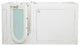Ella Shak 36"x72" Air + Hydro + Foot Massage Walk-In tub, Outward Door, 2 Drains, No Faucet, Left Drain Heated Seat