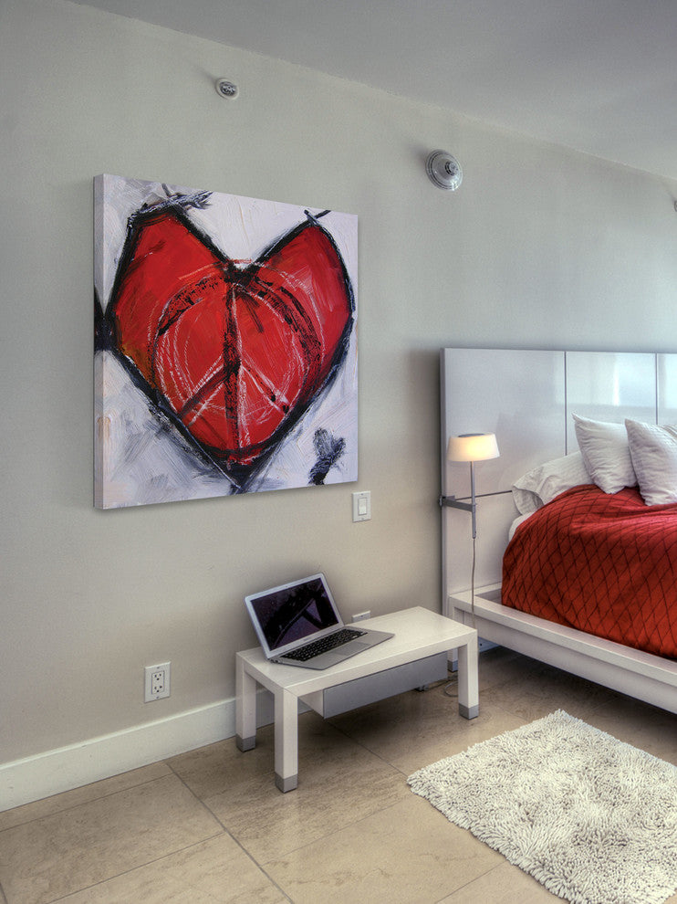 "Heart of Peace" Painting Print on Canvas by Tori Campisi