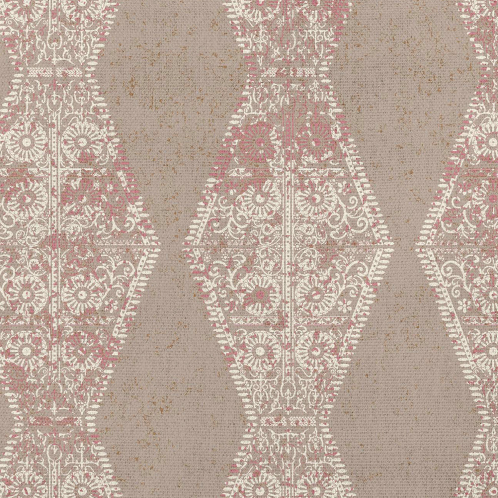 Pyramid Stripe Indoor/Outdoor Throw Pillow, Tan, 20x20"