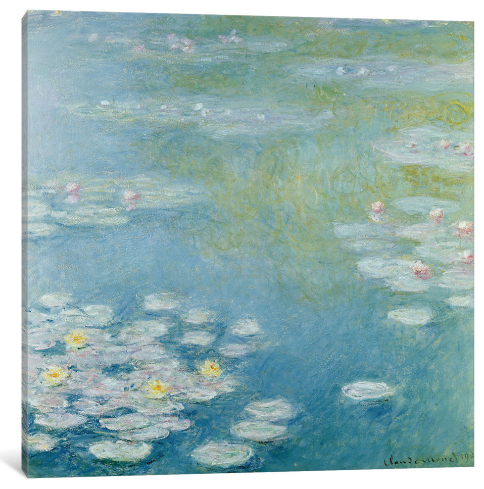 "Nympheas at Giverny, 1908 " by Claude Monet, 26x26x1.5"