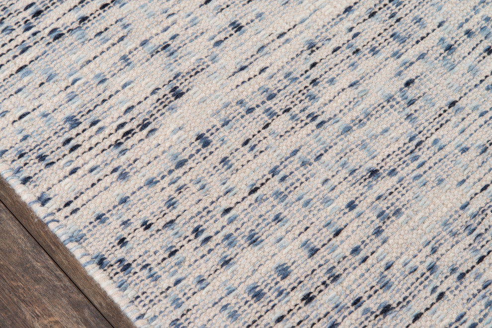Erin Gates by Momeni Dartmouth Bartlett Blue Hand Made Wool Area Rug 8'x10'
