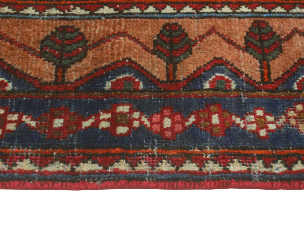 Fine Vintage Distressed Cynrik Red/Beige Rug, 5'1 x 6'11