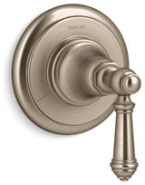 Kohler Artifacts Transfer Valve Trim with Lever Handle, Vibrant Brushed Bronze