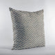 Plutus Blue Maze Chevron Luxury Throw Pillow, 22"x22"