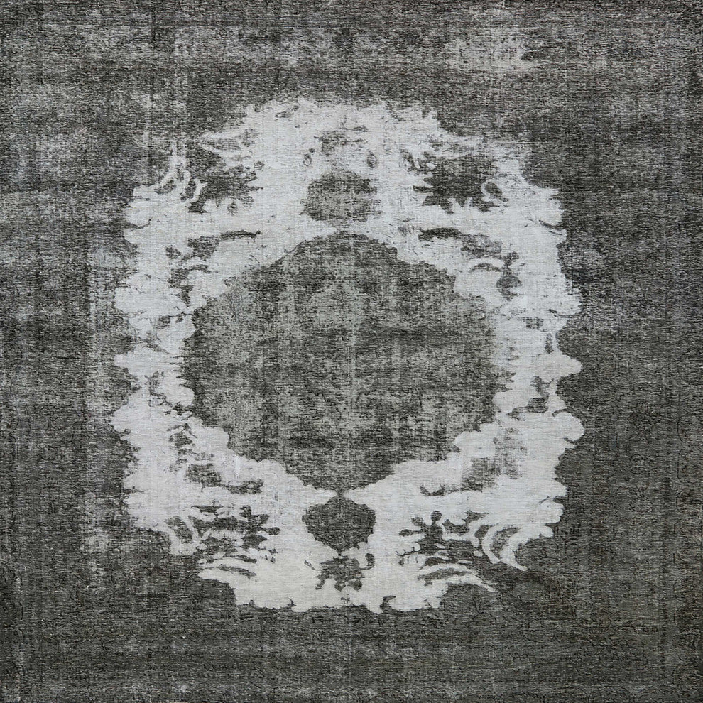 Ahgly Company Indoor Square Mid-Century Modern Area Rugs, 3' Square