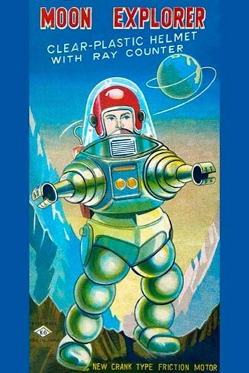 Moon Explorer- Framed Paper Poster 20" x 30"