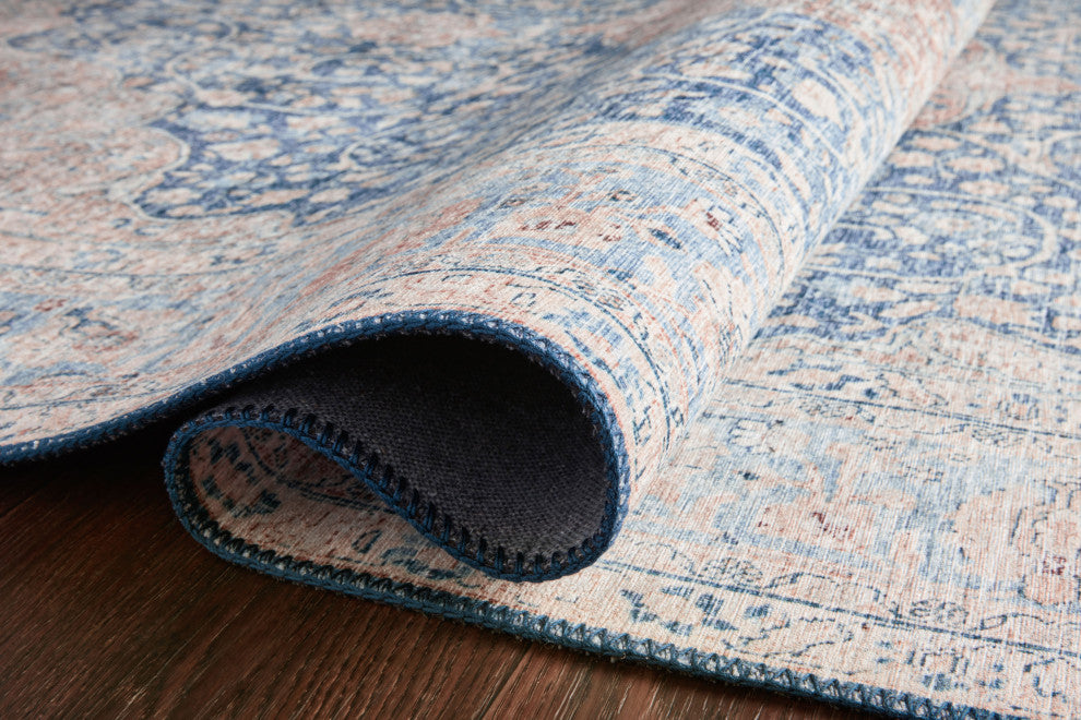 Blue Tangerine Printed Polyester Layla Area Rug by Loloi II, 9'-0"x12'-0"