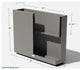 Veradek Block Series Span Planter, Grey, Medium