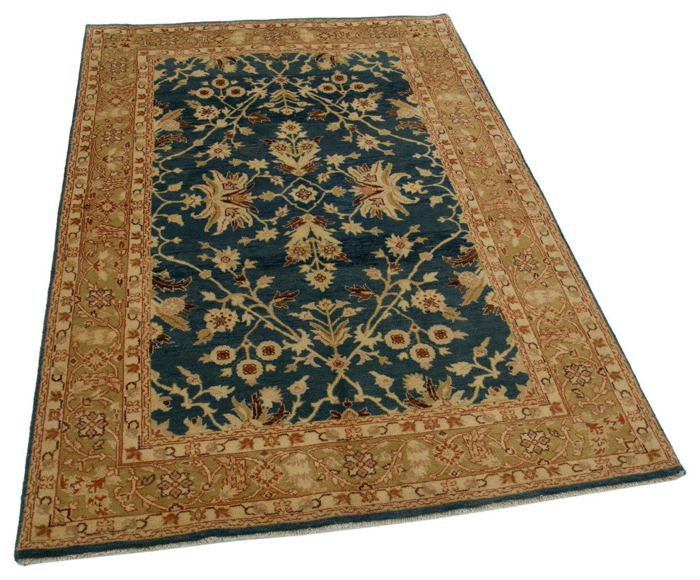 Rug N Carpet - Hand-Knotted Oriental 4' 0" x 6' 1" Soft Oushak Area Rug