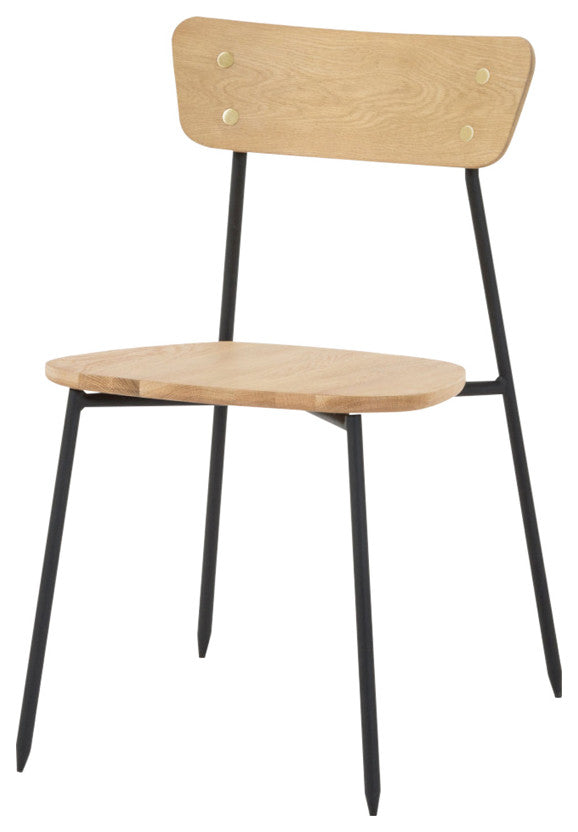Colton Dining Chair, Light Brown, Set of 2